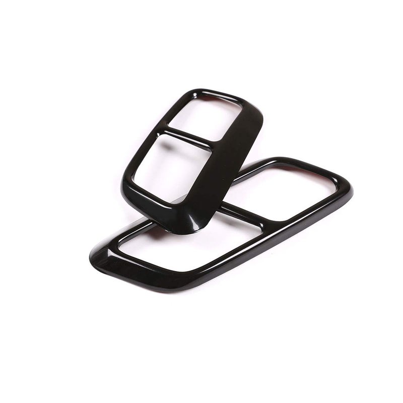 CHEYA 2pcs Bright Black Chrome Stainless Steel Car Tail Exhaust Pipe Cover Trim For Range Rover Sport 2018 2019 2020 Year Accessories - Image 1